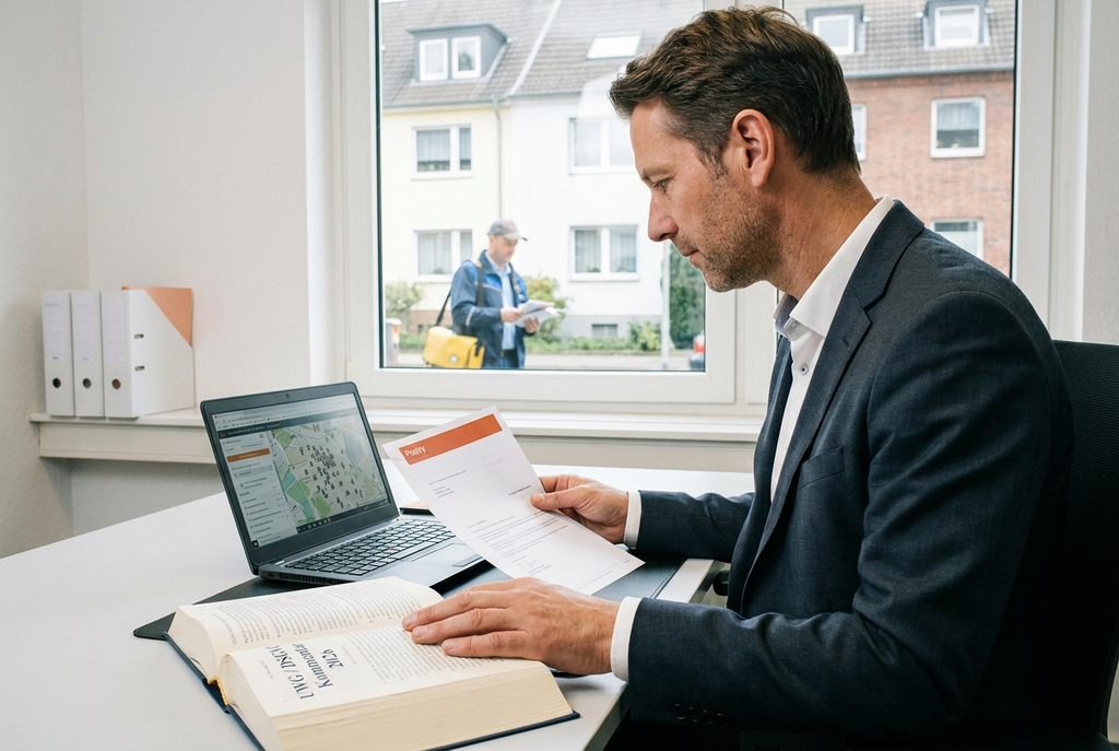 Makler-Direktwerbung an Eigentümer: Rechtliche Grenzen 2026 – redaktionelles Titelbild